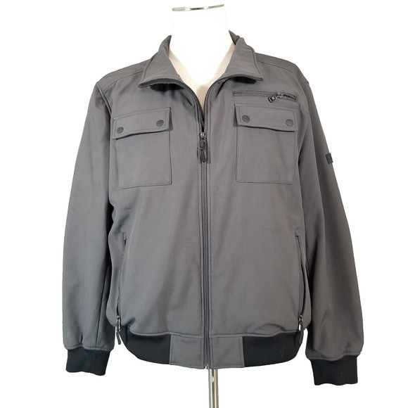 Calvin Klein Jacket Men's XL extra large Gray Water Wind Resistant Breathable - Picture 1 of 15